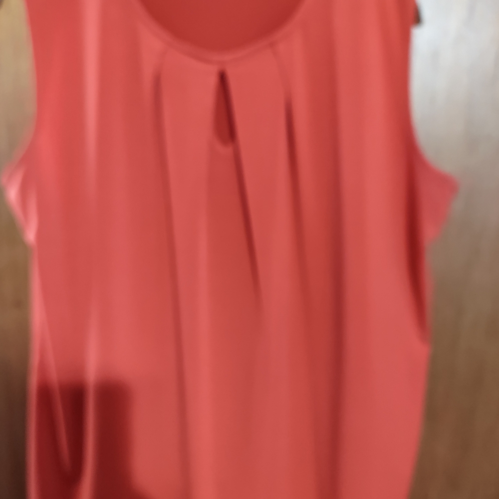 Jones Studio Vibrant Coral Blouse